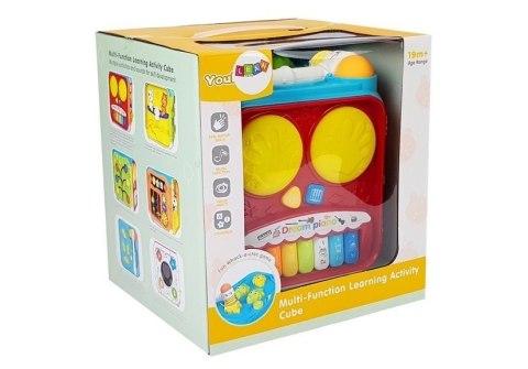 Kostka Edukacyjna Sorter Dla Niemowląt Dźwięk Światła LEAN Toys Kostka Edukacyjna Sorter Dla Niemowląt Dźwięk Światła LEAN Toys