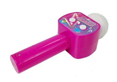 Mikrofon Dziecięcy Bezprzewodowy Karaoke Głośnik Bluetooth Różowy LEAN Toys Mikrofon Dziecięcy Bezprzewodowy Karaoke Głośnik Bluetooth Różowy LEAN Toys