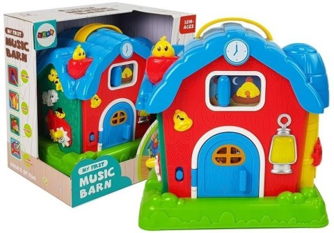 Muzyczna Stodoła Zwierzęta Gospodarstwo Dźwięki Muzyka Czerwona LEAN Toys Muzyczna Stodoła Zwierzęta Gospodarstwo Dźwięki Muzyka Czerwona LEAN Toys