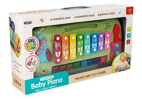 Pianinko Cymbałki Dla Niemowląt Podświetlane Klawisze Muzyka LEAN Toys Pianinko Cymbałki Dla Niemowląt Podświetlane Klawisze Muzyka LEAN Toys