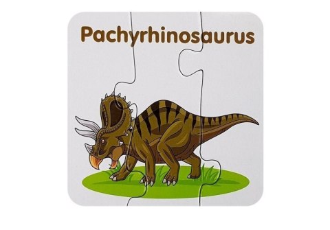 Puzzle Edukacyjne Dinozaury Angielski 10 Połączeń LEAN TOYS Puzzle Edukacyjne Dinozaury Angielski 10 Połączeń LEAN TOYS