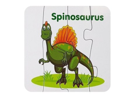 Puzzle Edukacyjne Dinozaury Angielski 10 Połączeń LEAN TOYS Puzzle Edukacyjne Dinozaury Angielski 10 Połączeń LEAN TOYS