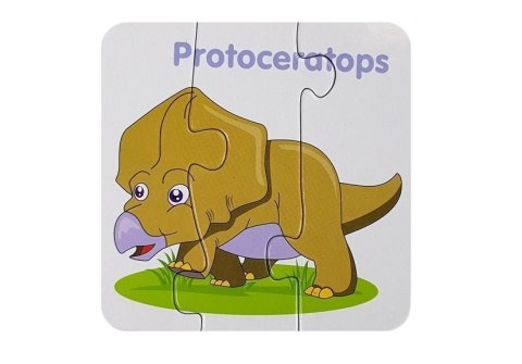 Puzzle Edukacyjne Dinozaury Angielski 10 Połączeń LEAN TOYS Puzzle Edukacyjne Dinozaury Angielski 10 Połączeń LEAN TOYS