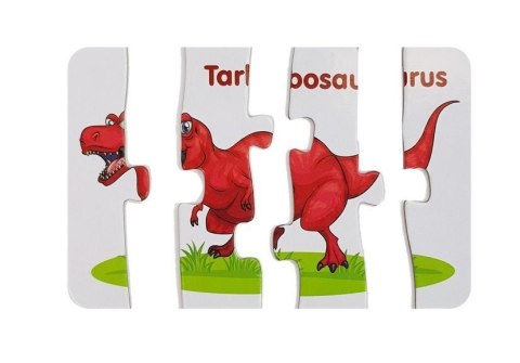 Puzzle Edukacyjne Dinozaury Angielski 10 Połączeń LEAN TOYS Puzzle Edukacyjne Dinozaury Angielski 10 Połączeń LEAN TOYS