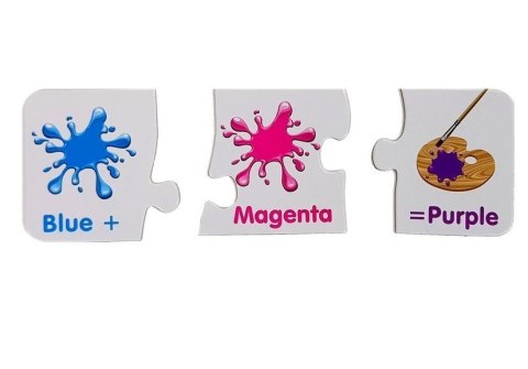 Puzzle Edukacyjne Kolory Angielski 10 Połączeń LEAN TOYS Puzzle Edukacyjne Kolory Angielski 10 Połączeń LEAN TOYS