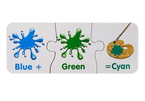 Puzzle Edukacyjne Kolory Angielski 10 Połączeń LEAN TOYS Puzzle Edukacyjne Kolory Angielski 10 Połączeń LEAN TOYS