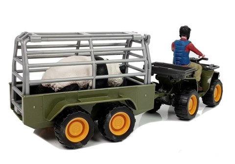 Quad z Przyczepką Transporter Figurki Panda LEAN Toys Quad z Przyczepką Transporter Figurki Panda LEAN Toys