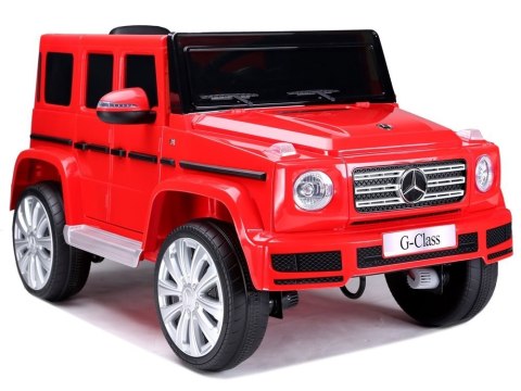 Samochód na akumulator Mercedes G500 czerwony LEAN CARS Samochód na akumulator Mercedes G500 czerwony LEAN CARS