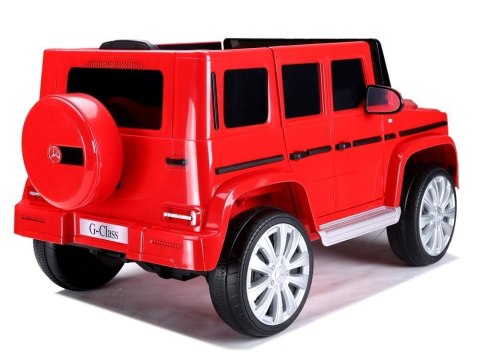 Samochód na akumulator Mercedes G500 czerwony LEAN CARS Samochód na akumulator Mercedes G500 czerwony LEAN CARS