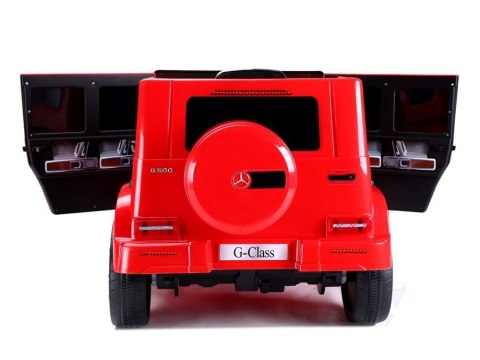 Samochód na akumulator Mercedes G500 czerwony LEAN CARS Samochód na akumulator Mercedes G500 czerwony LEAN CARS