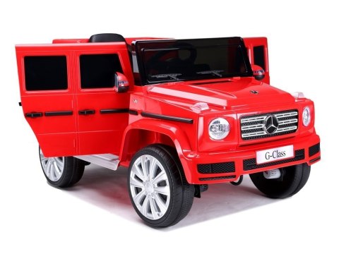 Samochód na akumulator Mercedes G500 czerwony LEAN CARS Samochód na akumulator Mercedes G500 czerwony LEAN CARS