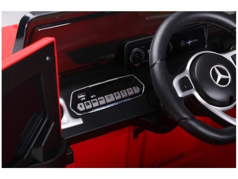 Samochód na akumulator Mercedes G500 czerwony LEAN CARS Samochód na akumulator Mercedes G500 czerwony LEAN CARS