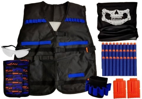 Strój Zestaw Komandosa Przebranie Kostium dla Dziecka Naboje Okulary Chusta Kamizelka LEAN Toys Strój Zestaw Komandosa Przebranie Kostium dla Dziecka Naboje Okulary Chusta Kamizelka LEAN Toys