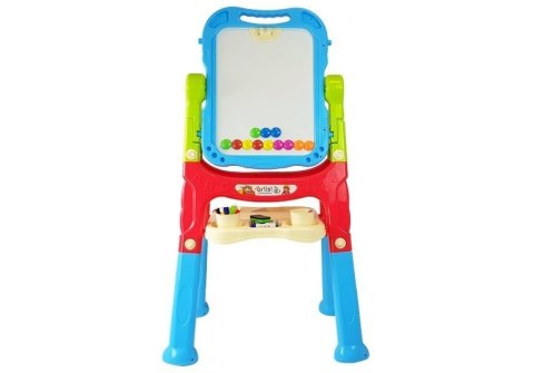 Tablica Magnetyczna Kredowa 2w1 Niebiesko-Czerwona Akcesoria LEAN Toys Tablica Magnetyczna Kredowa 2w1 Niebiesko-Czerwona Akcesoria LEAN Toys