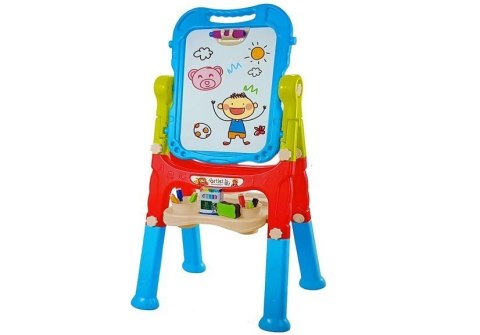 Tablica Magnetyczna Kredowa 2w1 Niebiesko-Czerwona Akcesoria LEAN Toys Tablica Magnetyczna Kredowa 2w1 Niebiesko-Czerwona Akcesoria LEAN Toys