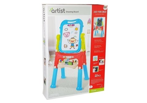 Tablica Magnetyczna Kredowa 2w1 Niebiesko-Czerwona Akcesoria LEAN Toys Tablica Magnetyczna Kredowa 2w1 Niebiesko-Czerwona Akcesoria LEAN Toys