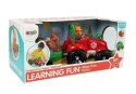 Traktor z Przyczepką, Zwierzętami Dla Niemowląt na Baterie Światła Dźwięk LEAN Toys