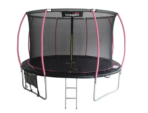 Trampolina LEAN Sport Max 12ft Czarno-Różowa LEAN Sport Trampolina LEAN Sport Max 12ft Czarno-Różowa LEAN Sport