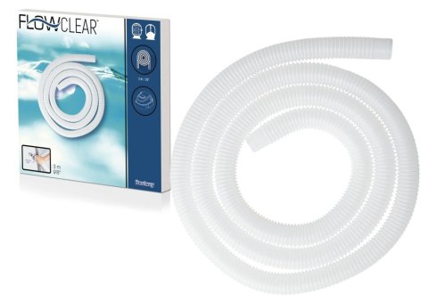 WĄŻ RURA DO POMPY BASENOWEJ 32 mm 3 m - BESTWAY 58369 Bestway WĄŻ RURA DO POMPY BASENOWEJ 32 mm 3 m - BESTWAY 58369 Bestway