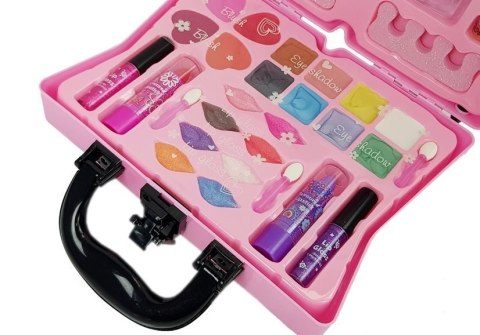 Walizka Z Kosmetykami Dla Dziewczynek Cienie Do Powiek Lakiery Do Paznokci LEAN Toys Walizka Z Kosmetykami Dla Dziewczynek Cienie Do Powiek Lakiery Do Paznokci LEAN Toys