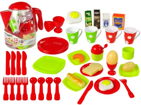 Zestaw Artykułów Spożywczych Dzbanek Kubek Talerzyki 42 Elementy LEAN Toys Zestaw Artykułów Spożywczych Dzbanek Kubek Talerzyki 42 Elementy LEAN Toys