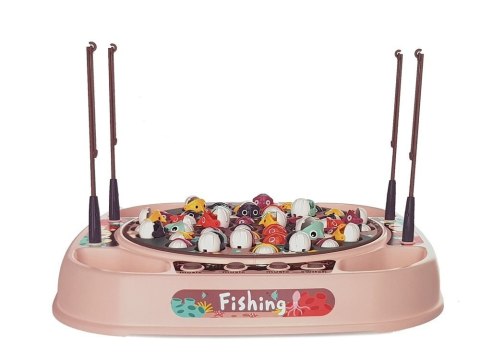 Zestaw Do Łowienia Rybek Gra Zręcznościowa Różowa LEAN Toys Zestaw Do Łowienia Rybek Gra Zręcznościowa Różowa LEAN Toys