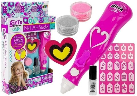 Zestaw Do Malowania Paznokci Brokat Dozownik Wzory LEAN Toys Zestaw Do Malowania Paznokci Brokat Dozownik Wzory LEAN Toys