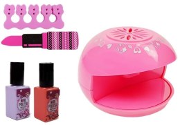 Zestaw Do Robienia Paznokci Lakier Suszarka Naklejki Różne Wzory LEAN Toys