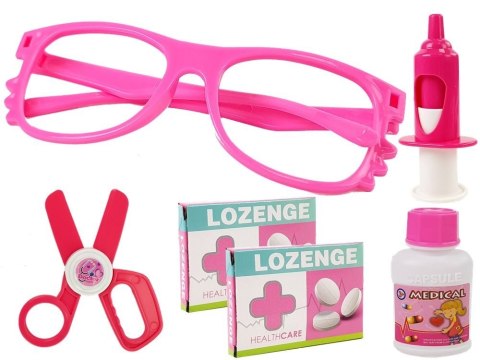 Zestaw Lekarski Dentysta Stojak Kroplówka Lekarstwa Strzykawka Wiertła Szczoteczka do Zębów LEAN Toys Zestaw Lekarski Dentysta Stojak Kroplówka Lekarstwa Strzykawka Wiertła Szczoteczka do Zębów LEAN Toys