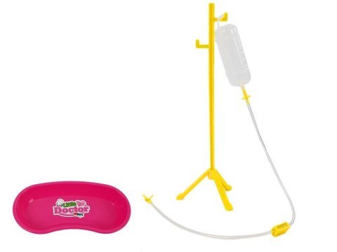 Zestaw Lekarski Dentysta Stojak Kroplówka Lekarstwa Strzykawka Wiertła Szczoteczka do Zębów LEAN Toys Zestaw Lekarski Dentysta Stojak Kroplówka Lekarstwa Strzykawka Wiertła Szczoteczka do Zębów LEAN Toys