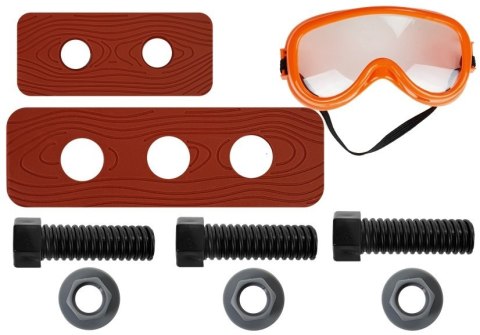 Zestaw Majsterkowicza Pas Narzędzia Wiertarka Śrubki Kleszcze Młotek LEAN Toys Zestaw Majsterkowicza Pas Narzędzia Wiertarka Śrubki Kleszcze Młotek LEAN Toys