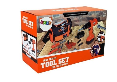 Zestaw Majsterkowicza W Torbie Na Ramię Narzędzia Wiertarka Na Baterie LEAN Toys Zestaw Majsterkowicza W Torbie Na Ramię Narzędzia Wiertarka Na Baterie LEAN Toys