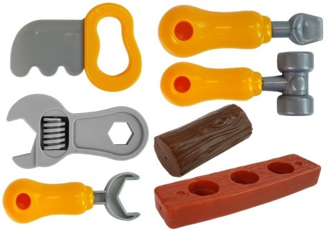 Zestaw Narzędzi W Plecaku Warsztat Pomarańczowo Szary LEAN Toys Zestaw Narzędzi W Plecaku Warsztat Pomarańczowo Szary LEAN Toys
