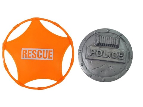 Zestaw Policyjny Helikopter Auto Policja Łódź Dźwięk Broń LEAN Toys Zestaw Policyjny Helikopter Auto Policja Łódź Dźwięk Broń LEAN Toys