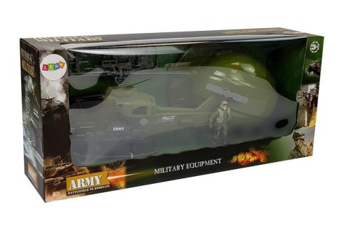 Zestaw Wojskowy Helikopter Hełm Żołnierz LEAN Toys Zestaw Wojskowy Helikopter Hełm Żołnierz LEAN Toys