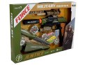 Zestaw Wojskowy Pistolet Karabin Nóż Medal Celownik Dźwięk LEAN Toys