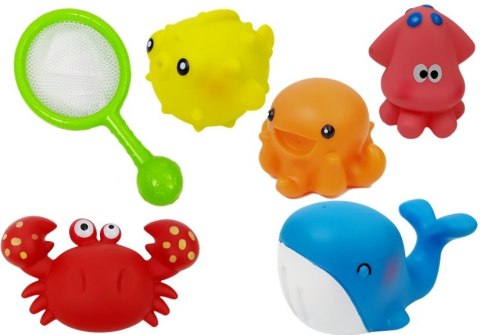 Zestaw do Kąpieli Zwierzątka Wodne Siatka Delfin Krab LEAN Toys Zestaw do Kąpieli Zwierzątka Wodne Siatka Delfin Krab LEAN Toys