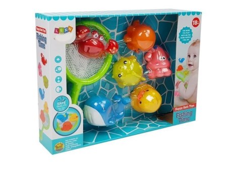 Zestaw do Kąpieli Zwierzątka Wodne Siatka Delfin Krab LEAN Toys Zestaw do Kąpieli Zwierzątka Wodne Siatka Delfin Krab LEAN Toys
