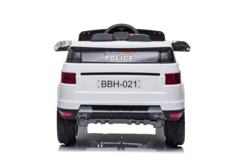 Auto Na Akumulator BBH-021 Policyjne Białe LEAN CARS Auto Na Akumulator BBH-021 Policyjne Białe LEAN CARS