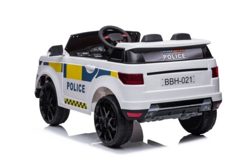 Auto Na Akumulator BBH-021 Policyjne Białe LEAN CARS Auto Na Akumulator BBH-021 Policyjne Białe LEAN CARS