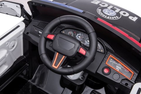 Auto Na Akumulator BBH-021 Policyjne Białe LEAN CARS Auto Na Akumulator BBH-021 Policyjne Białe LEAN CARS