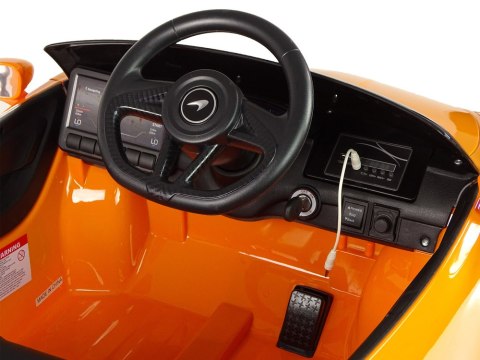 Auto Na Akumulator McLaren GT 12V Pomarańczowy Lakierowany LEAN CARS Auto Na Akumulator McLaren GT 12V Pomarańczowy Lakierowany LEAN CARS