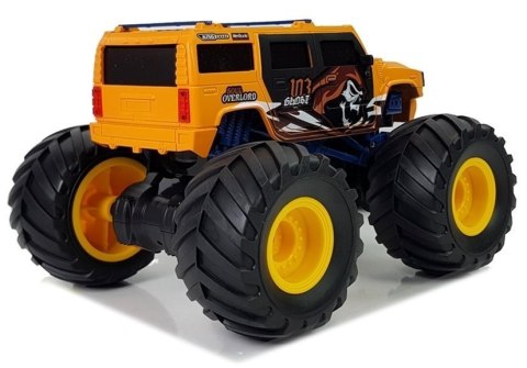 Auto Terenowe Duże Koła Bigfoot Zdalnie Sterowany 2.4G 1:18 Żółty LEAN Toys Auto Terenowe Duże Koła Bigfoot Zdalnie Sterowany 2.4G 1:18 Żółty LEAN Toys