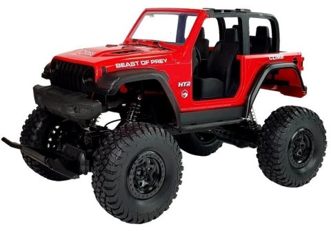 Auto Terenowe Jeep Zdalnie Sterowane 2.4G Czerwone LEAN Toys Auto Terenowe Jeep Zdalnie Sterowane 2.4G Czerwone LEAN Toys