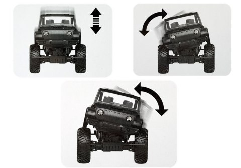 Auto Terenowe Jeep Zdalnie Sterowane 2.4G Czerwone LEAN Toys Auto Terenowe Jeep Zdalnie Sterowane 2.4G Czerwone LEAN Toys