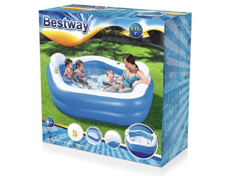 Basen Dmuchany Pięciokąt 213 x 206 x 69 cm Bestway 54153 Bestway Basen Dmuchany Pięciokąt 213 x 206 x 69 cm Bestway 54153 Bestway