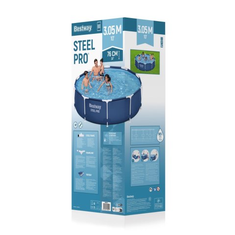 Basen Ogrodowy Stelażowy 305 cm x 76 cm Bestway 56679 Bestway Basen Ogrodowy Stelażowy 305 cm x 76 cm Bestway 56679 Bestway