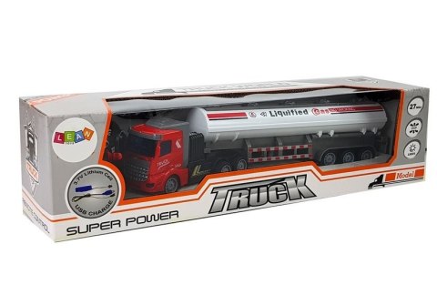 Ciężarówka Cysterna Gaz Zdalnie Sterowana 1:48 Biała LEAN Toys Ciężarówka Cysterna Gaz Zdalnie Sterowana 1:48 Biała LEAN Toys