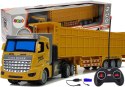 Ciężarówka Z Dużą Przyczepą Zdalnie Sterowana 27 Mhz 1:48 Żółta LEAN Toys