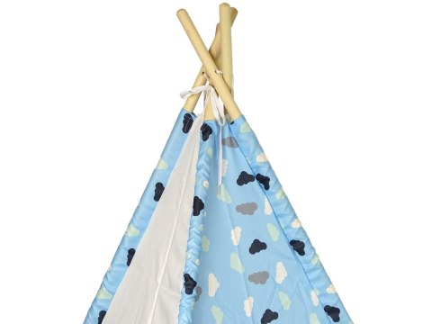 Domek Namiot Dla Dzieci Tipi Indiański Chmurki Wodoodporny Ogród LEAN Toys Domek Namiot Dla Dzieci Tipi Indiański Chmurki Wodoodporny Ogród LEAN Toys